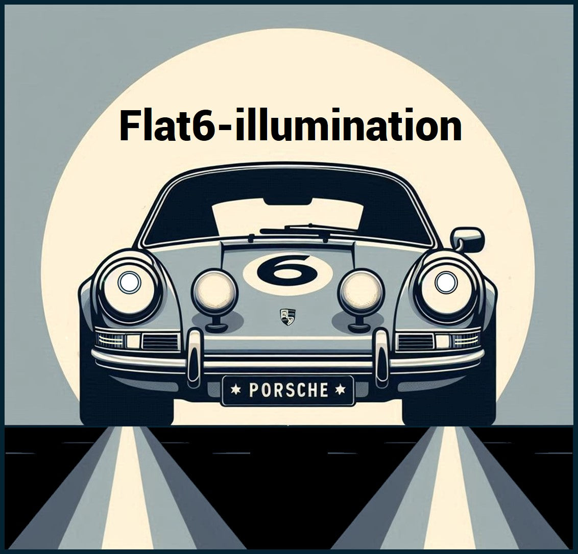 エンジェライト ラフポリッシュ 993 (94-98) Headlights - Full LED - Morimoto XB for Porsche 993