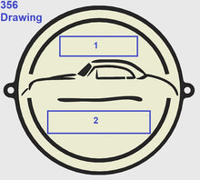 Load image into Gallery viewer, DECK LID GRILL BADGE-CUSTOM CONFIGURATON