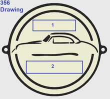 Load image into Gallery viewer, DECK LID GRILL BADGE-CUSTOM CONFIGURATON
