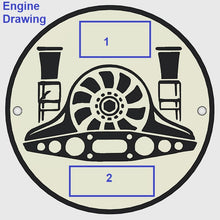Load image into Gallery viewer, DECK LID GRILL BADGE-CUSTOM CONFIGURATON