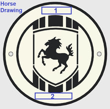 Load image into Gallery viewer, DECK LID GRILL BADGE-CUSTOM CONFIGURATON