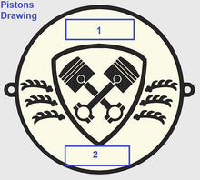 Load image into Gallery viewer, DECK LID GRILL BADGE-CUSTOM CONFIGURATON
