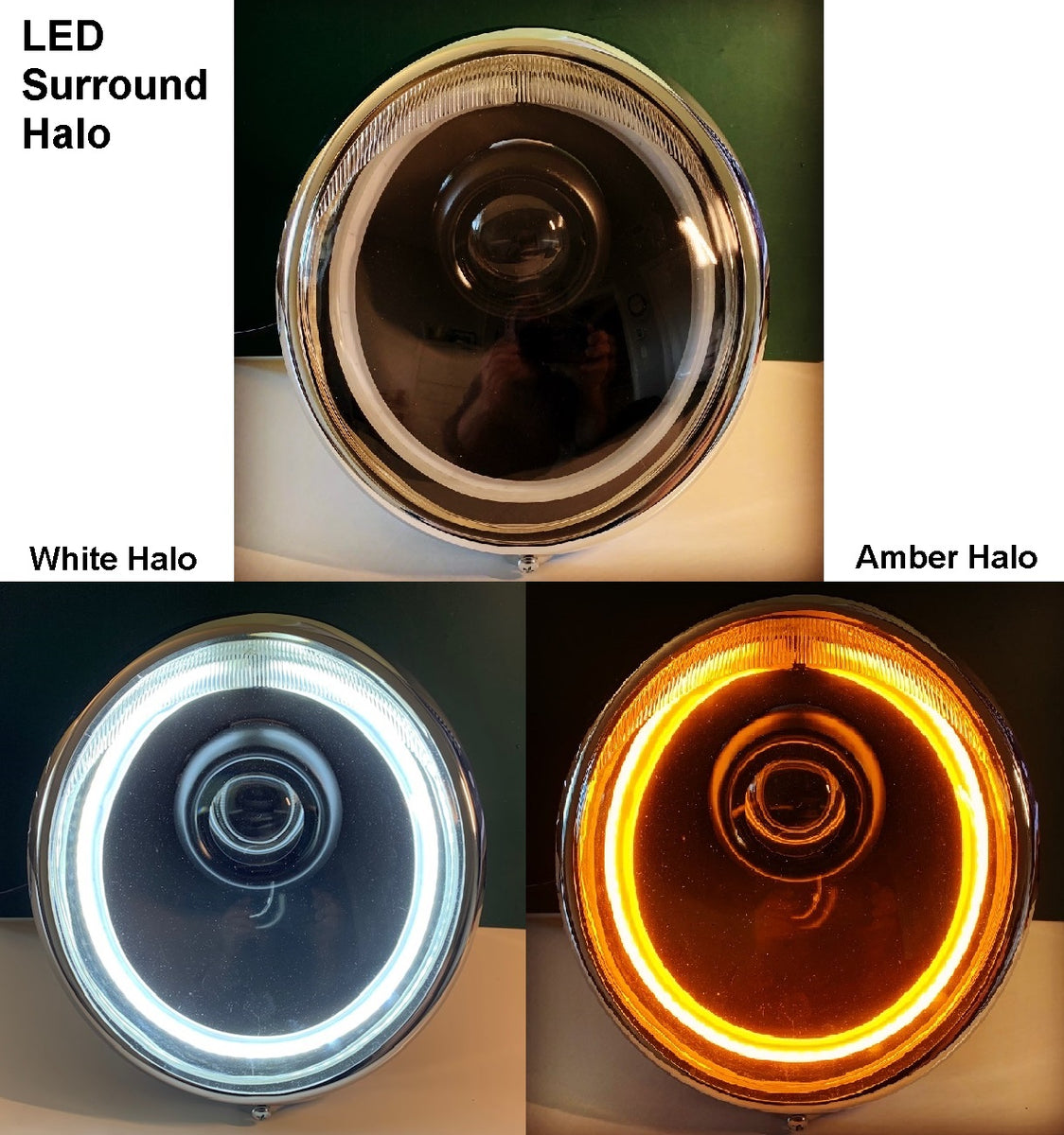 911/964 Headlight LED Surround Halos Option! – Flat6 illumination