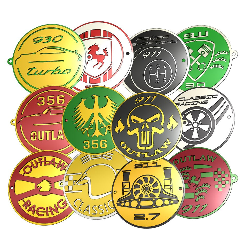 CUSTOM GRILL BADGES Flat6 illumination