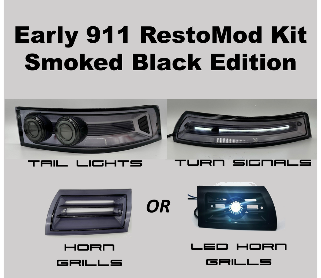 Early 911 Smoked Black Edition Upgrade Kit